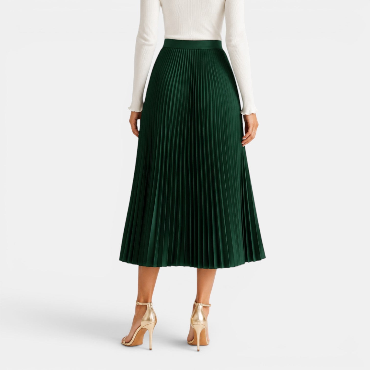 Women's Satin Midi Skirt