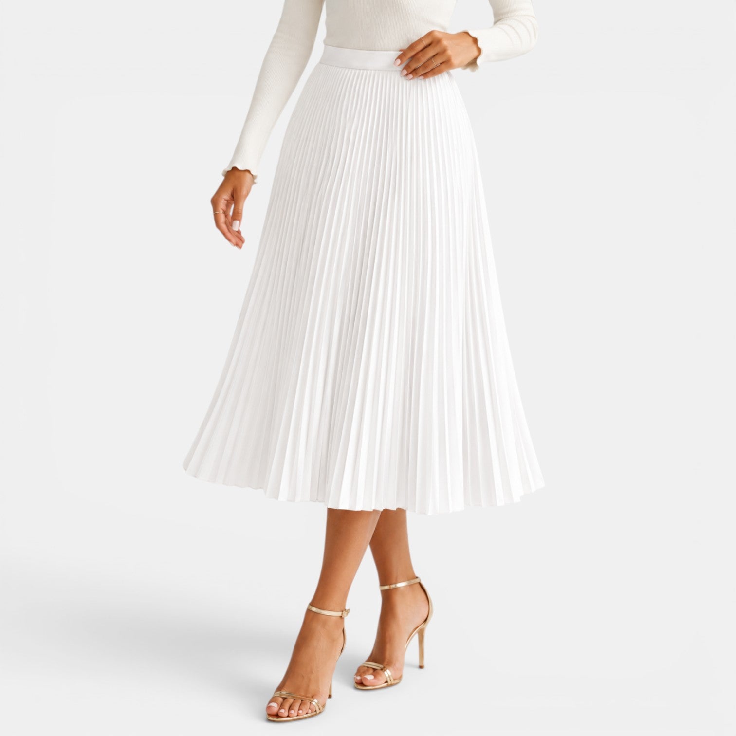 Women's Satin Midi Skirt