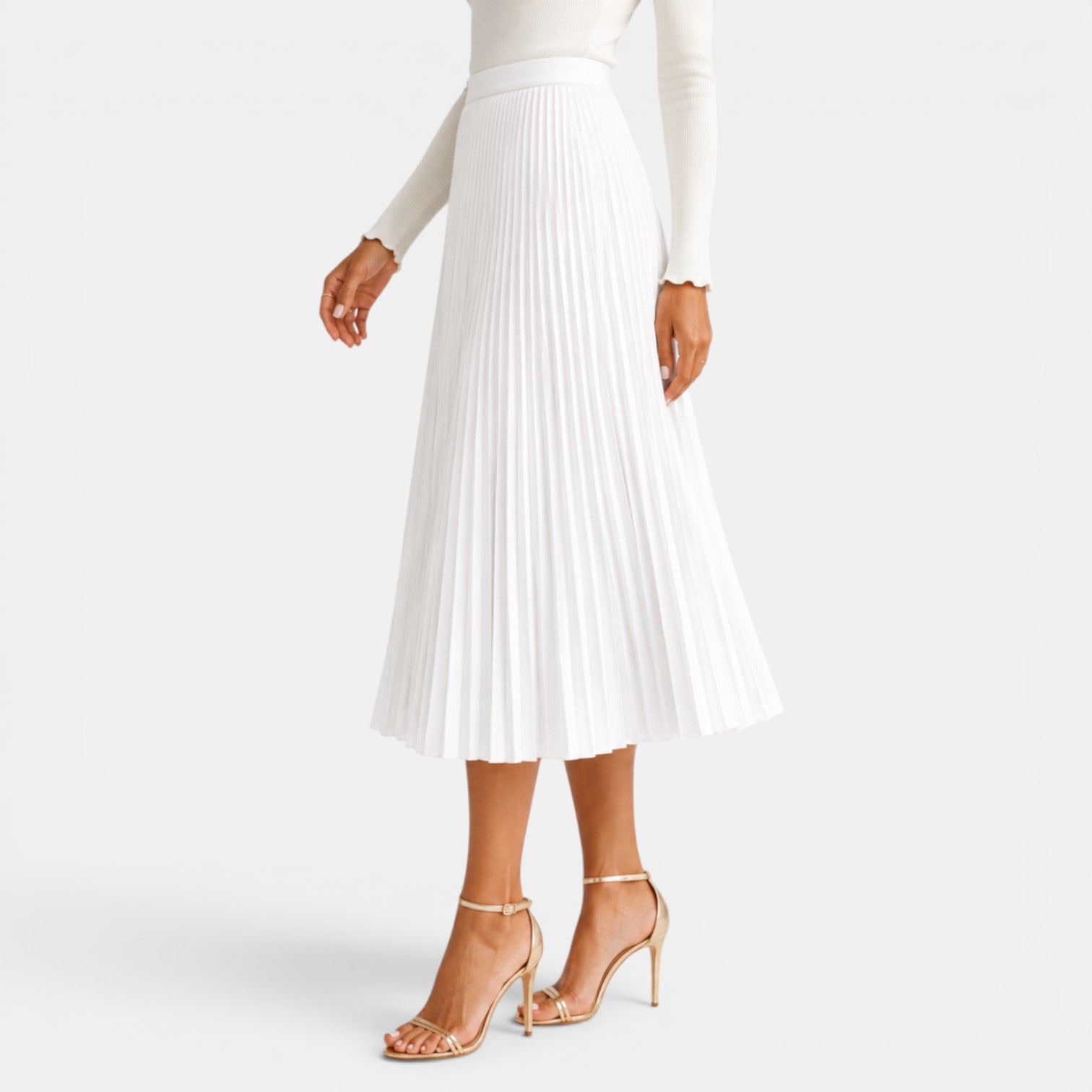 Women's Satin Midi Skirt