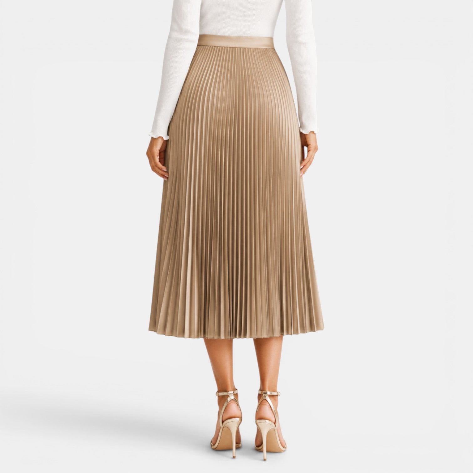 Women's Satin Midi Skirt