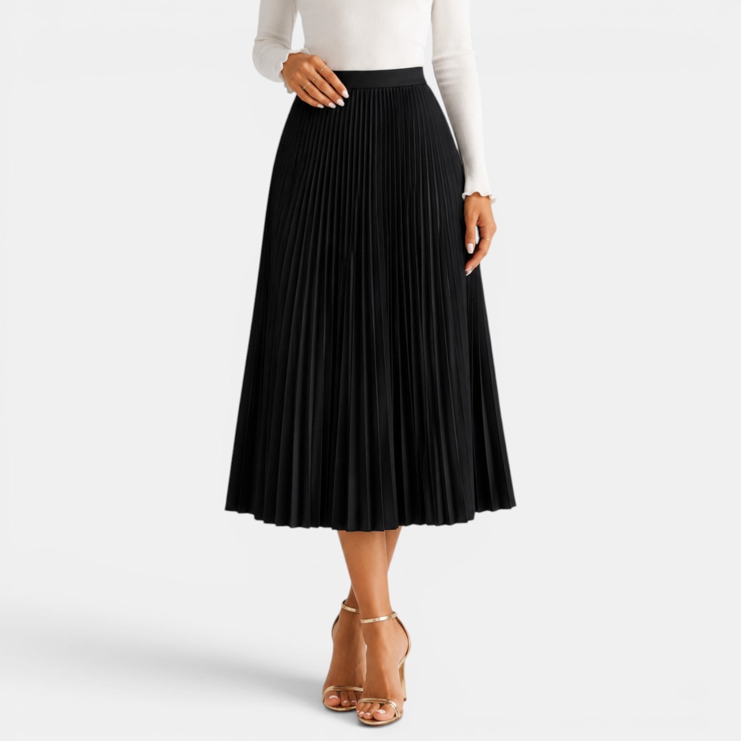 Women's Satin Midi Skirt