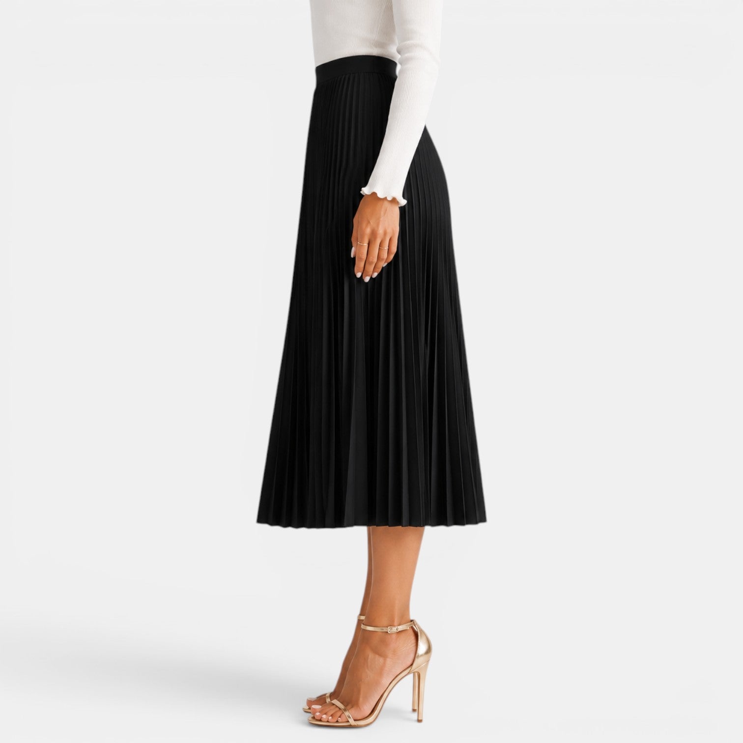 Women's Satin Midi Skirt
