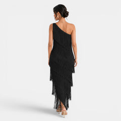Vestido Mujer Fiesta Flecos
