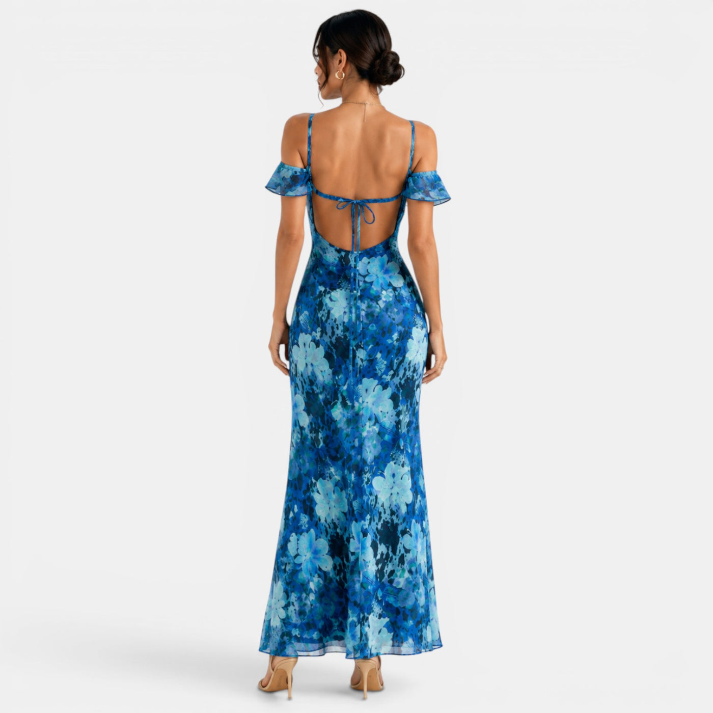Vestido Maxi Floral Bardot