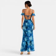 Vestido Maxi Floral Bardot