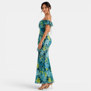 Vestido Maxi Floral Bardot