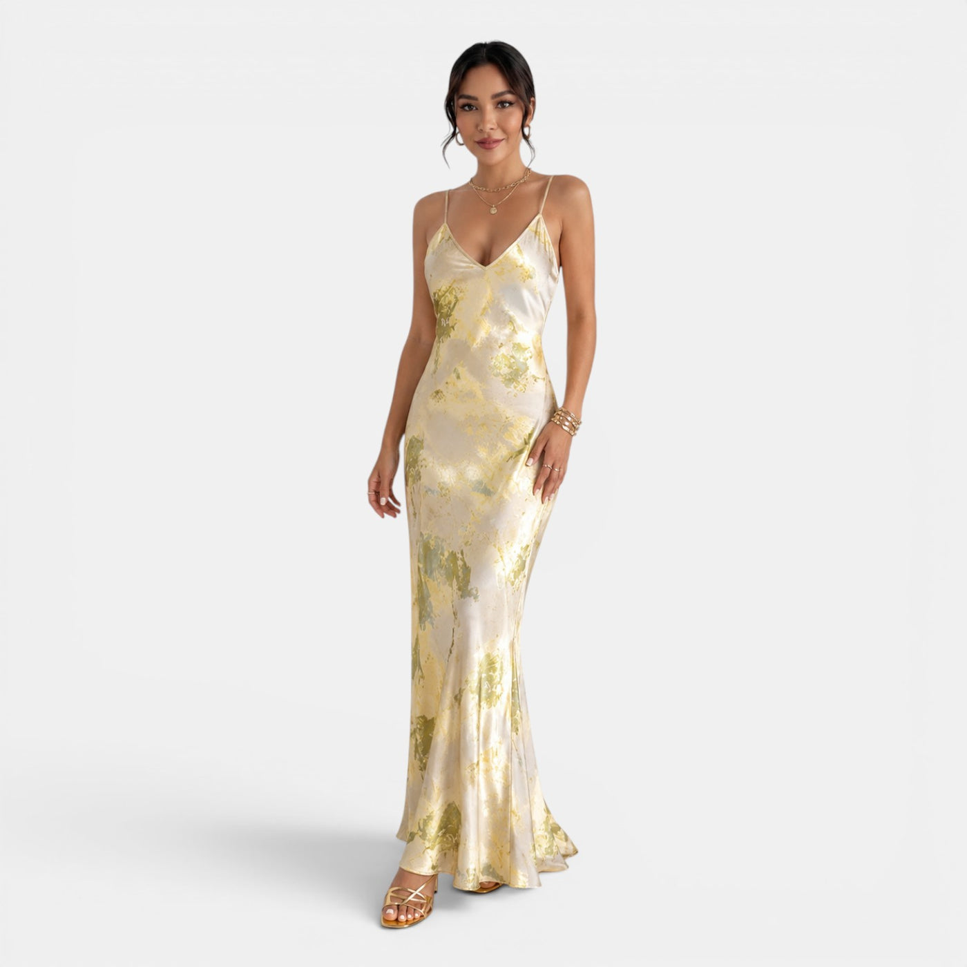 Vestido Maxi Amarillo Dorado