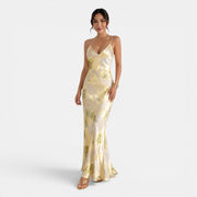 Vestido Maxi Amarillo Dorado