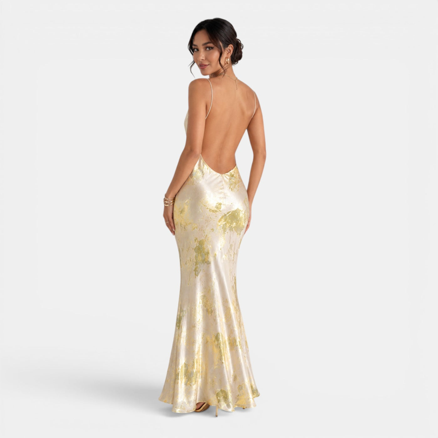 Vestido Maxi Amarillo Dorado