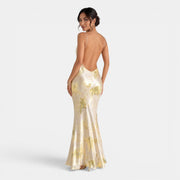 Vestido Maxi Amarillo Dorado