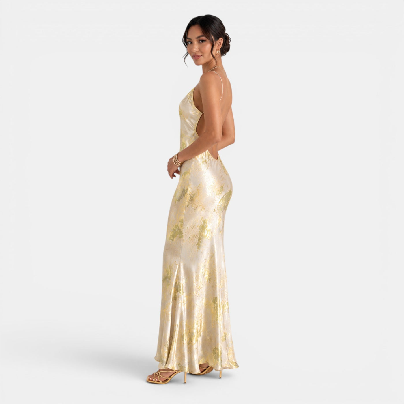 Vestido Maxi Amarillo Dorado