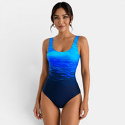 Women's Ombre Criss-Cross Back Swimsuit