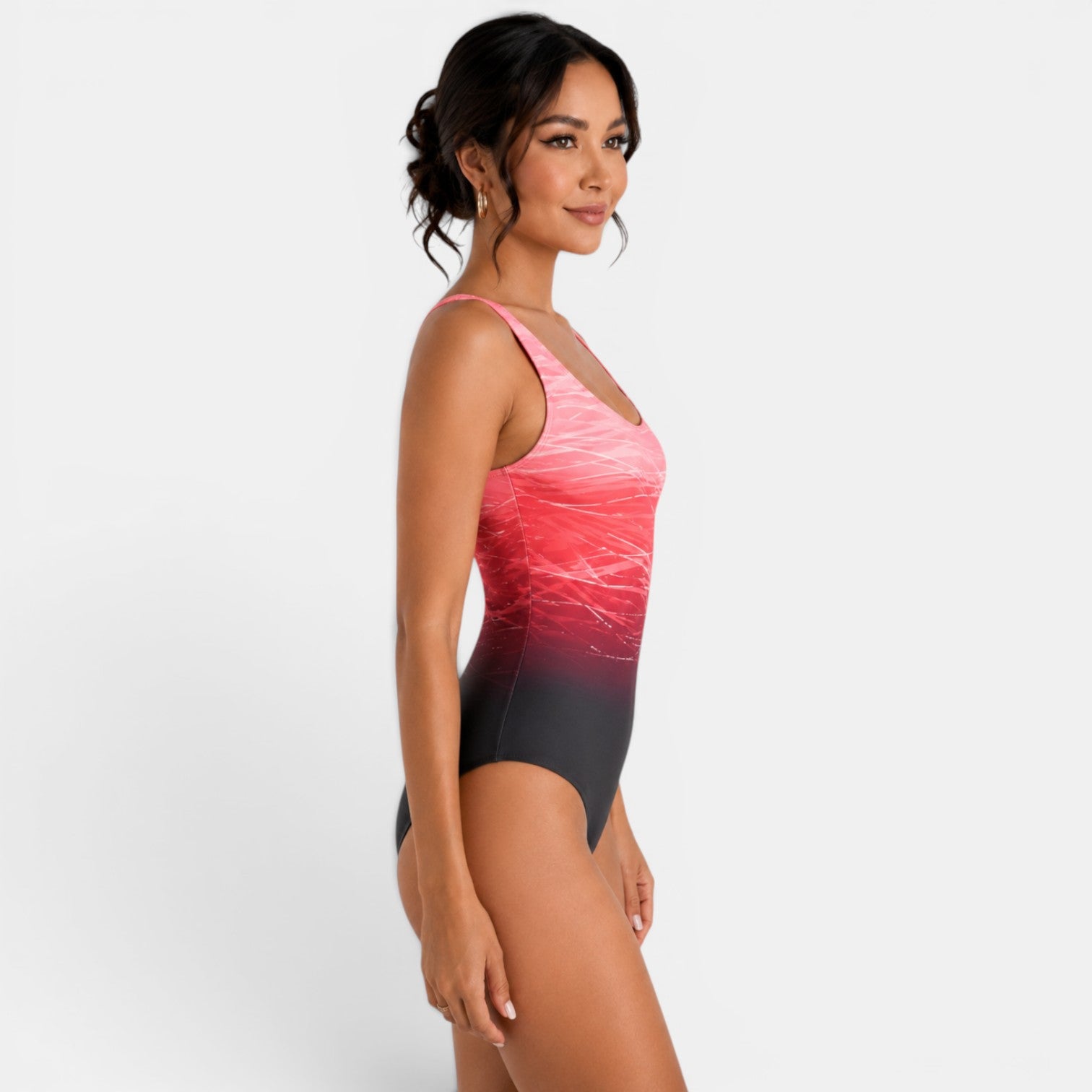 Women's Ombre Criss-Cross Back Swimsuit