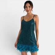 Vestido Mini Fiesta Lentejuelas