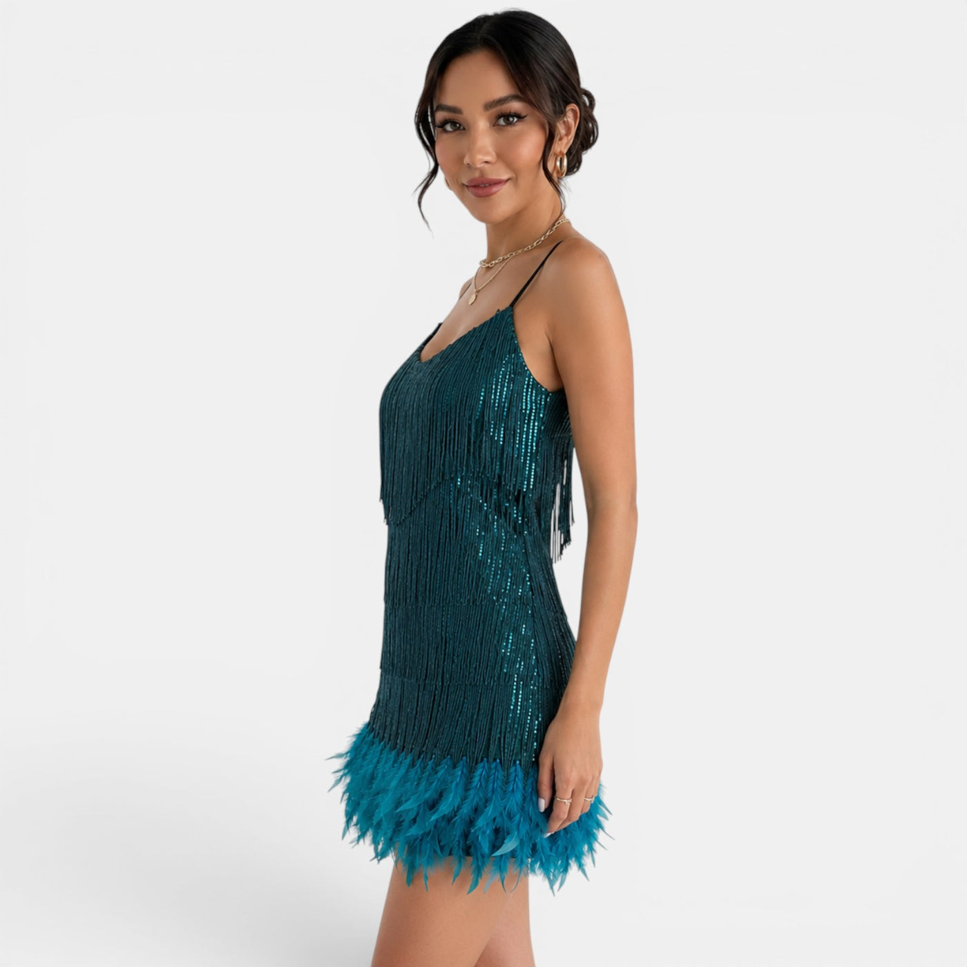 Vestido Mini Fiesta Lentejuelas