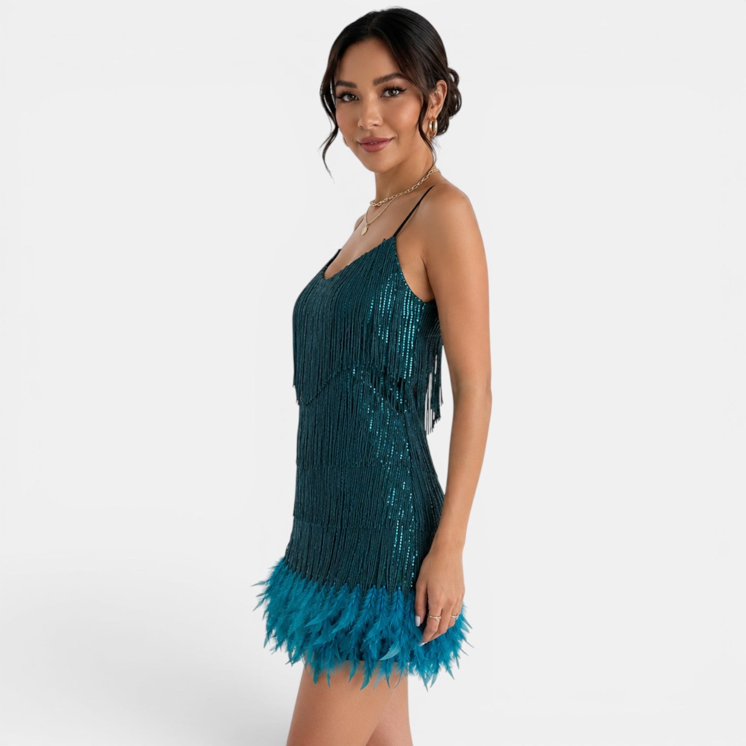 Vestido Mini Fiesta Lentejuelas