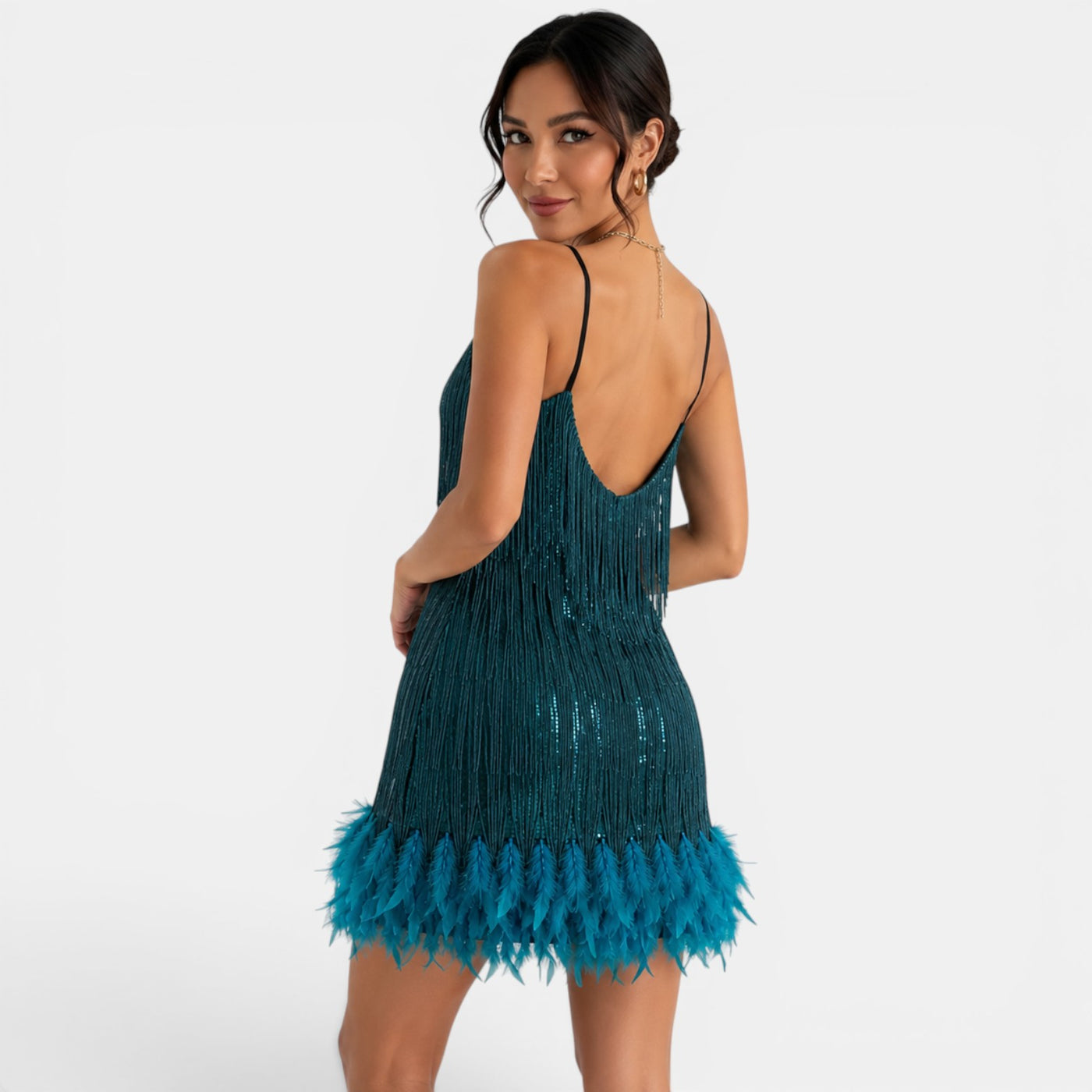 Vestido Mini Fiesta Lentejuelas