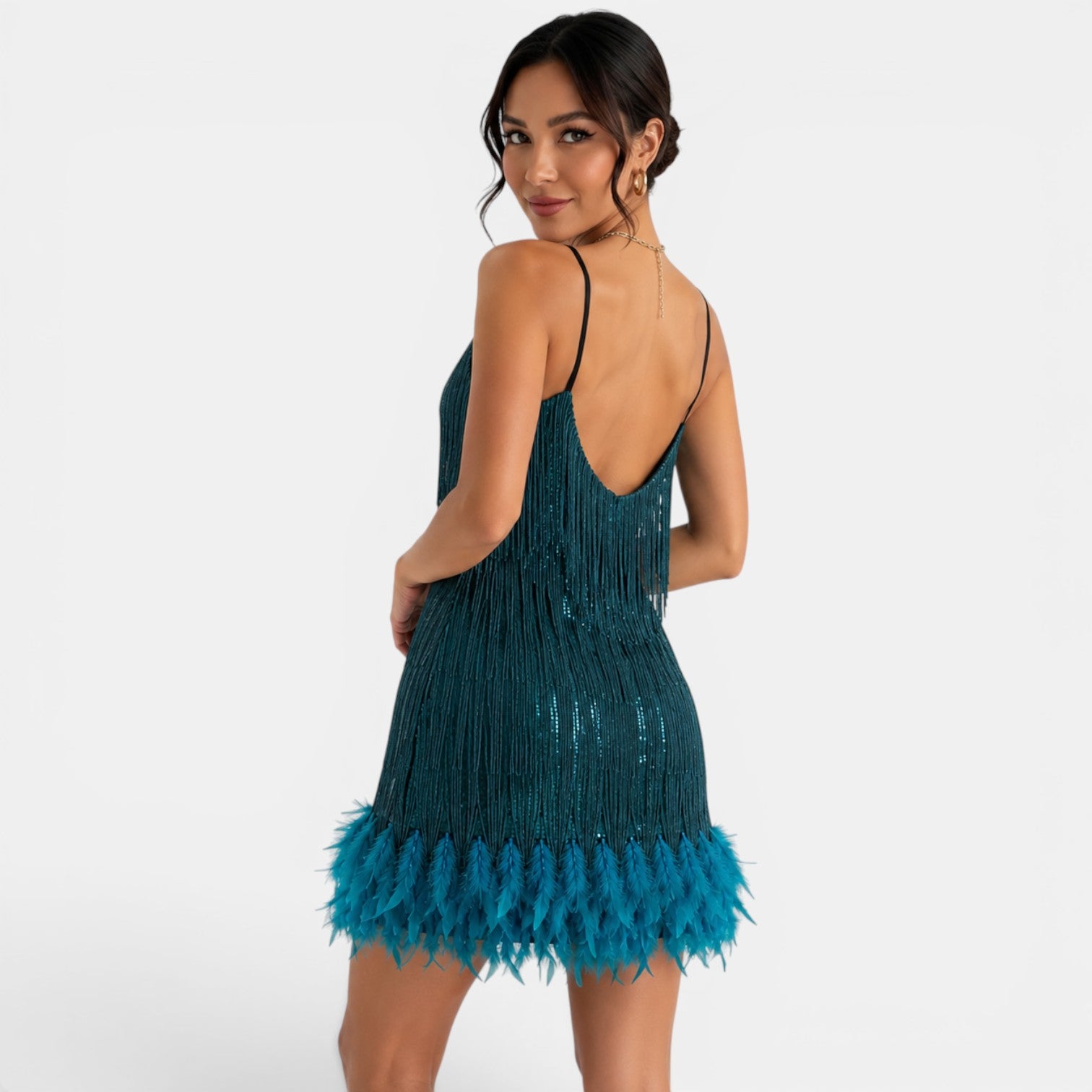 Vestido Mini Fiesta Lentejuelas