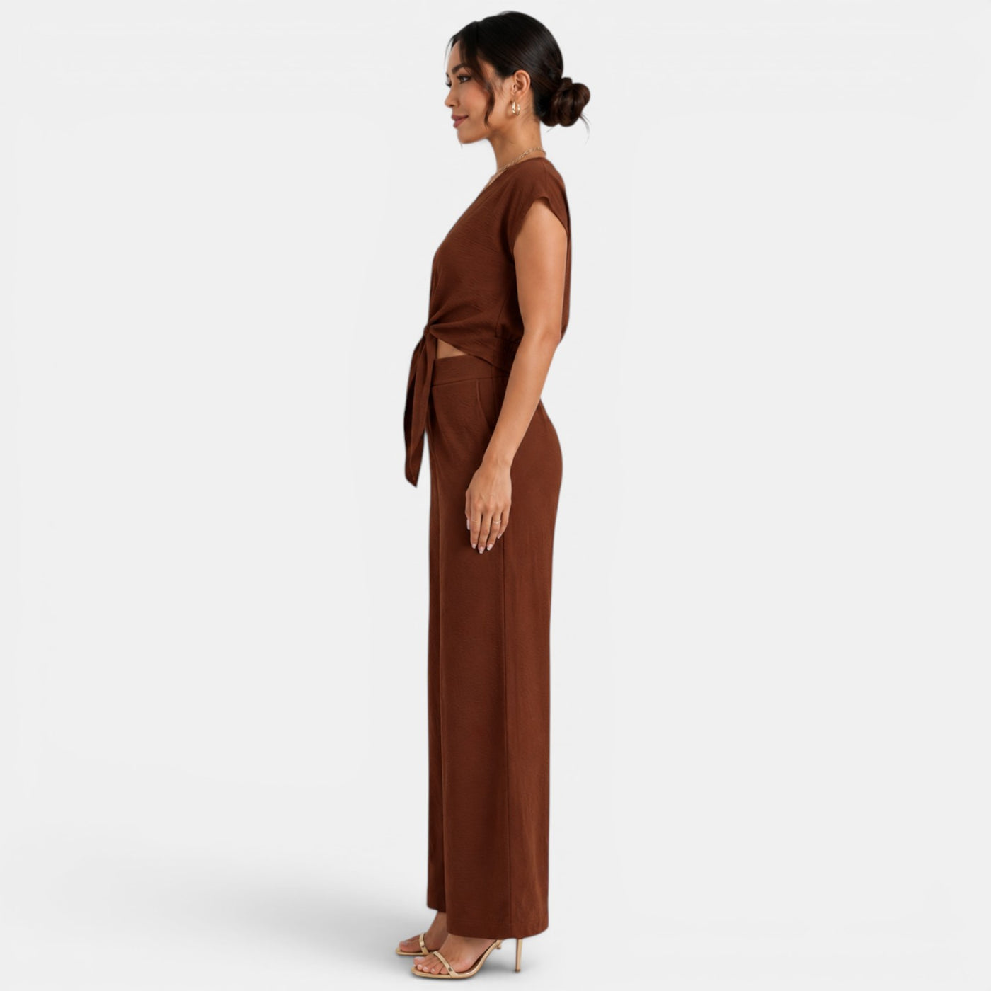 Women's Wide-Leg Pants Set
