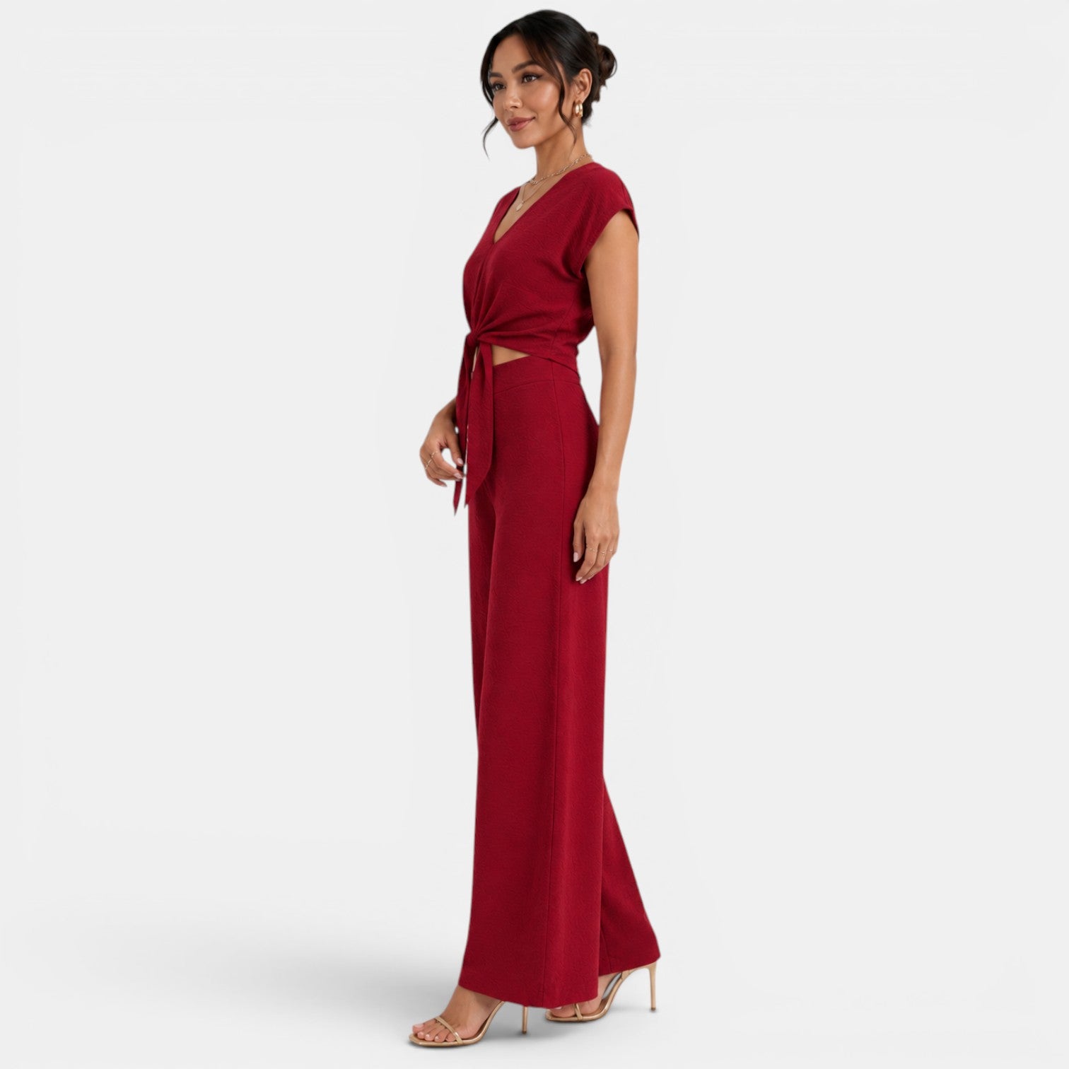 Women's Wide-Leg Pants Set