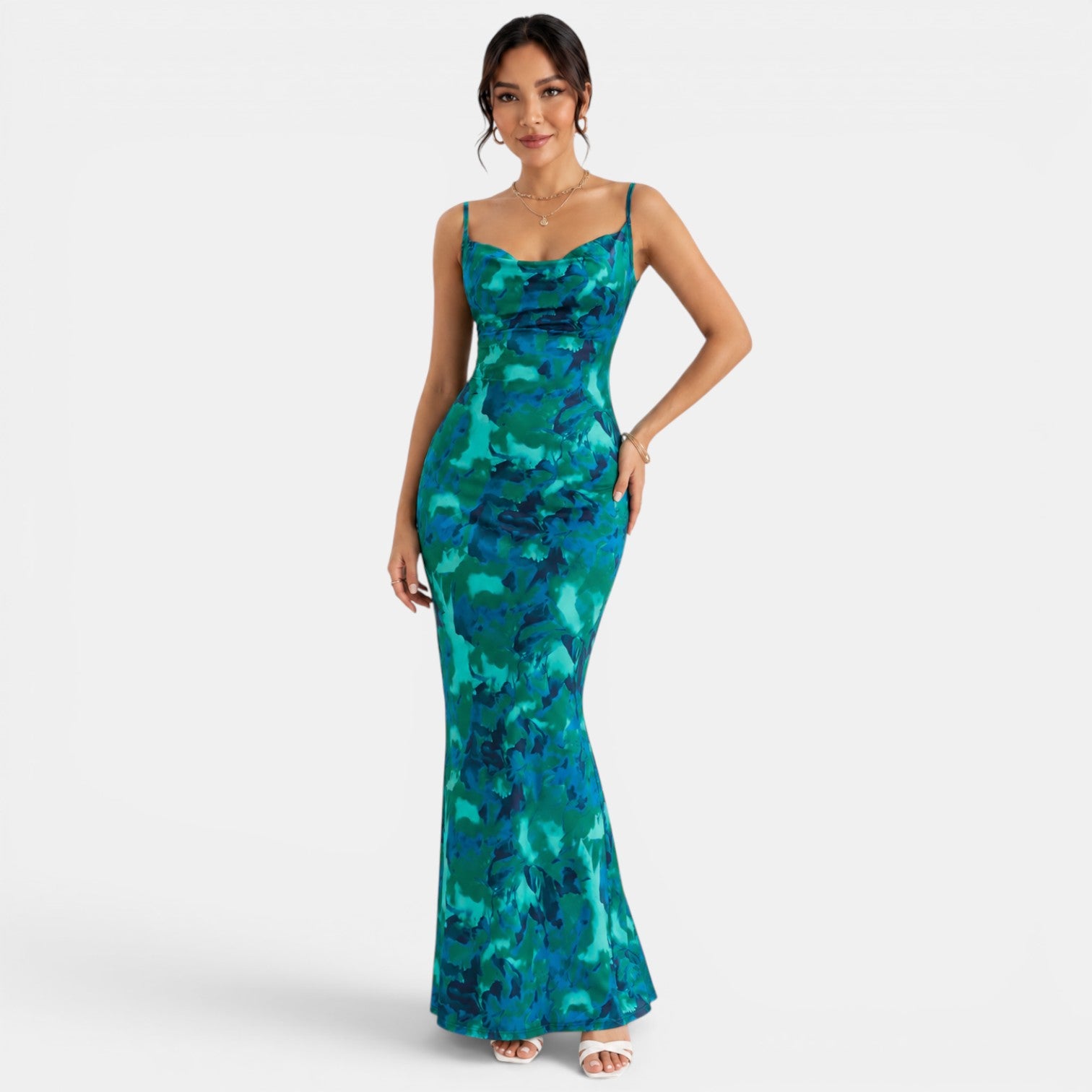 Vestido Largo Estampado Mujer Verano