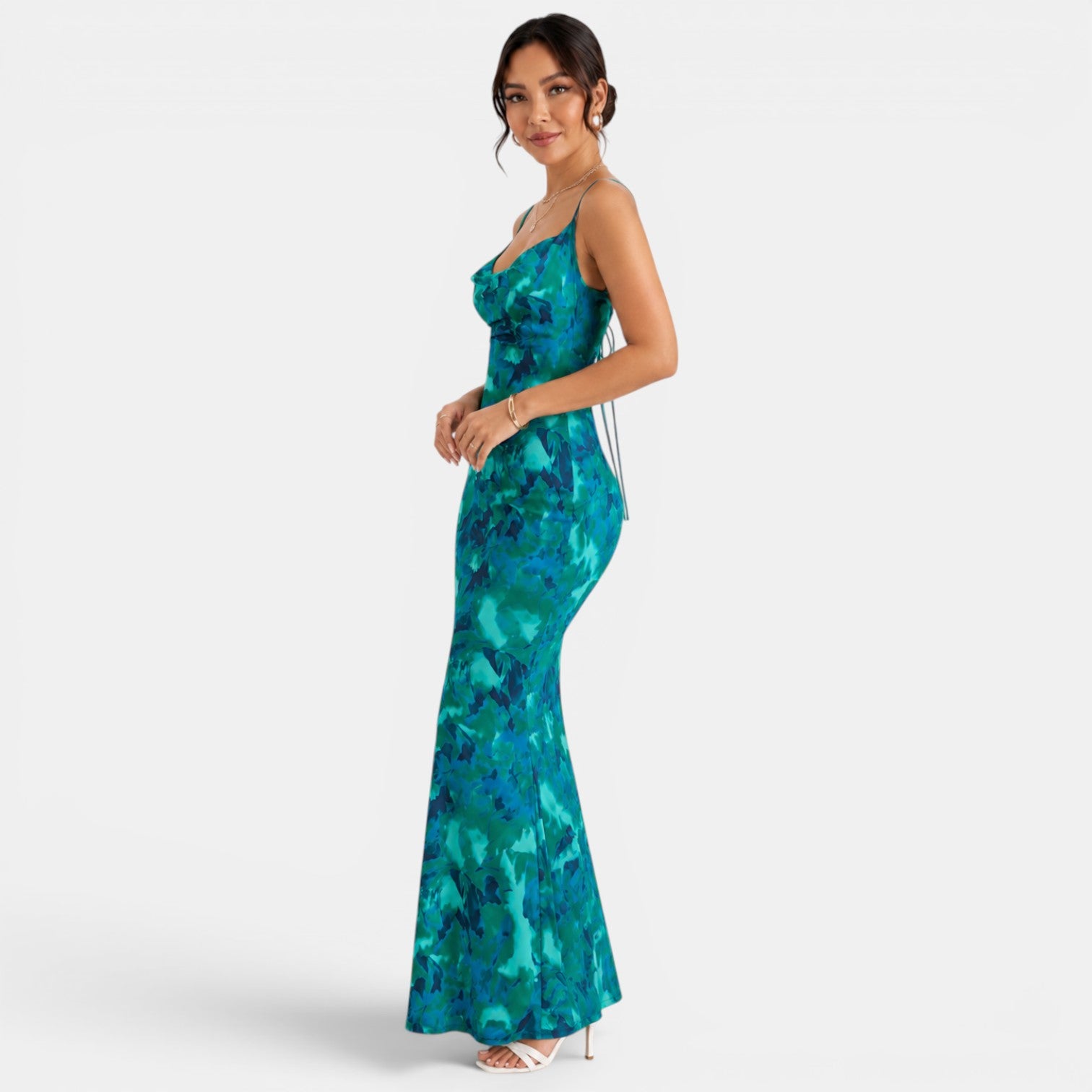 Vestido Largo Estampado Mujer Verano