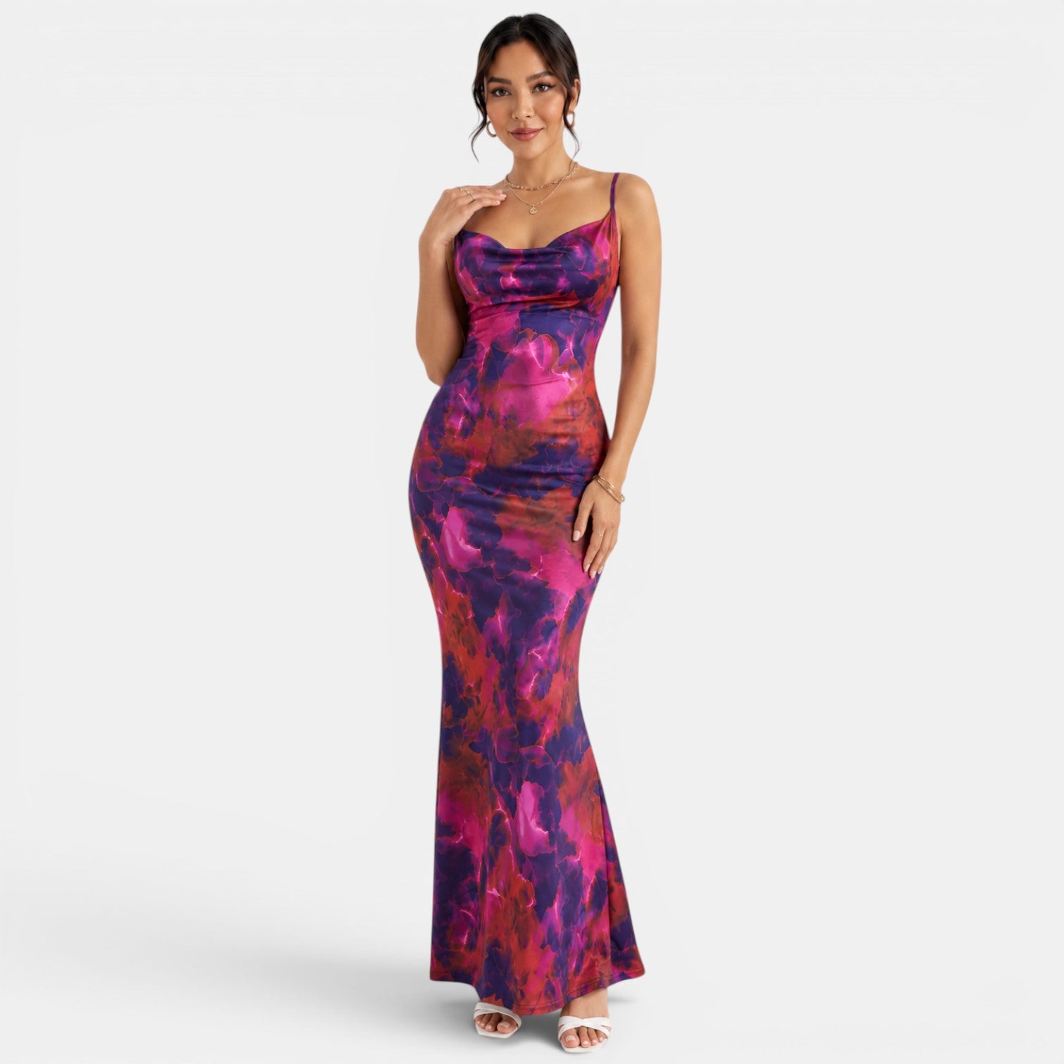 Vestido Largo Estampado Mujer Verano