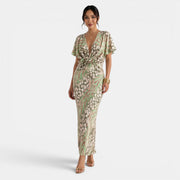 Vestido Maxi Verde Elegante Mujer