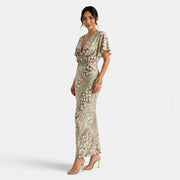 Vestido Maxi Verde Elegante Mujer