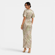 Vestido Maxi Verde Elegante Mujer