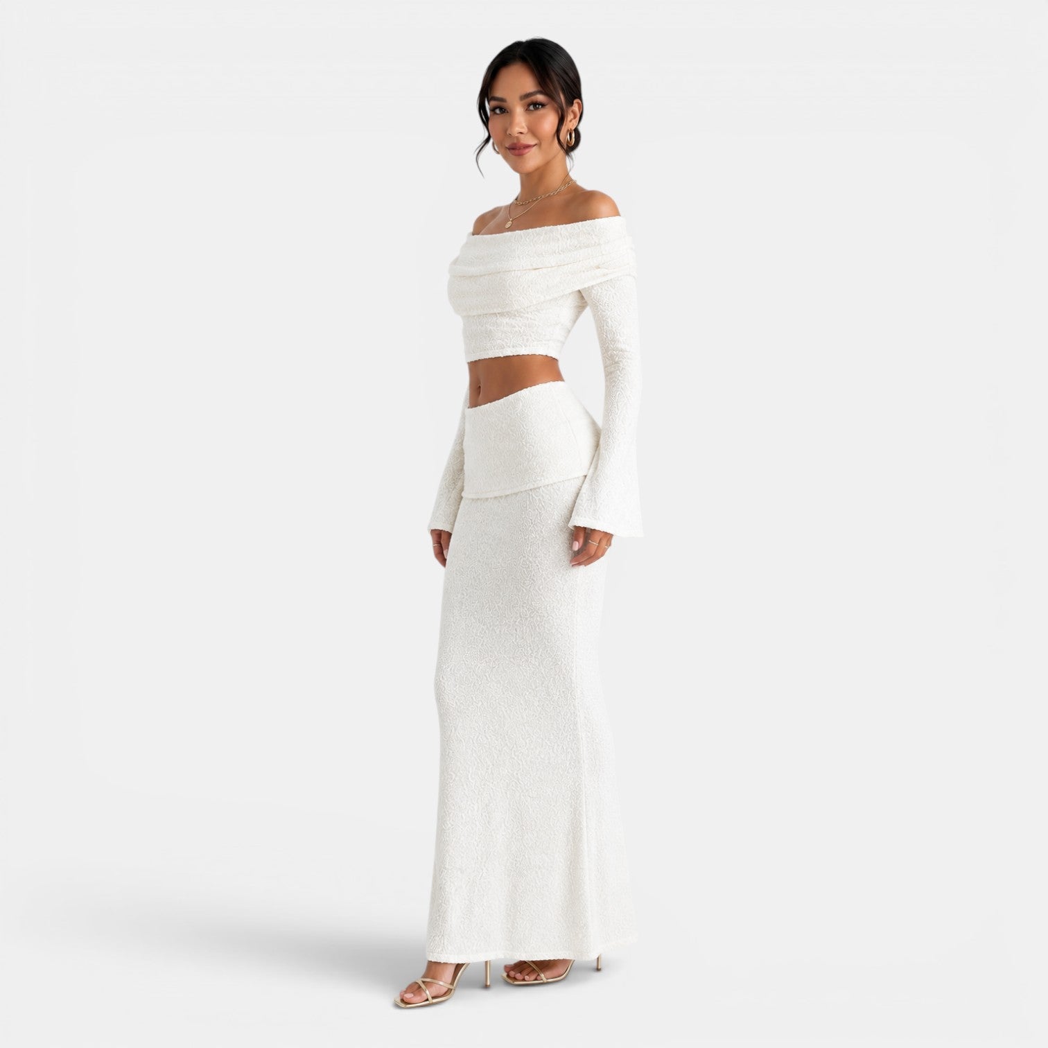 Conjunto Punto Blanco Mujer Elegante