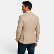 Men's Printed Double-Breasted Blazer