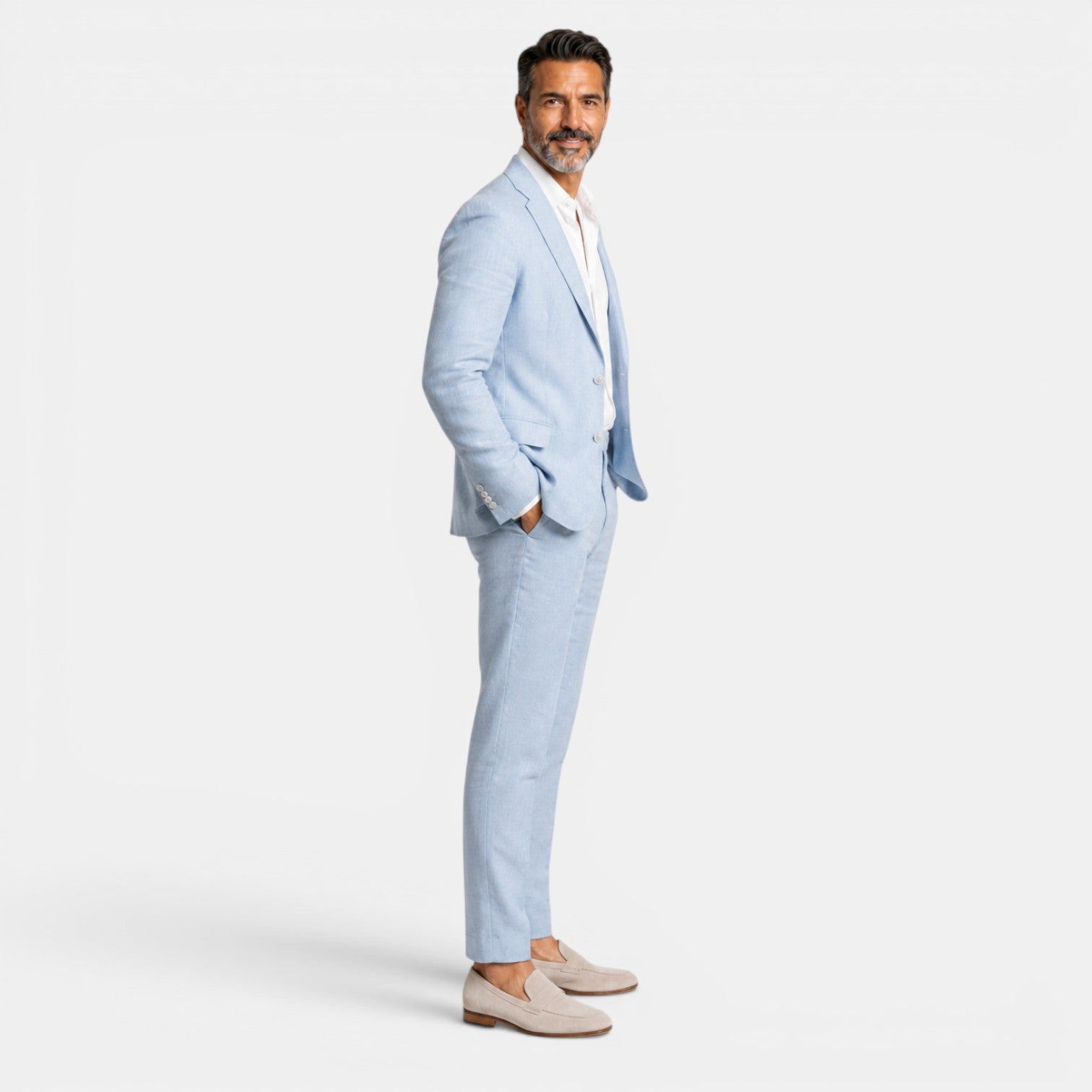 Men's Elegant Linen Suit
