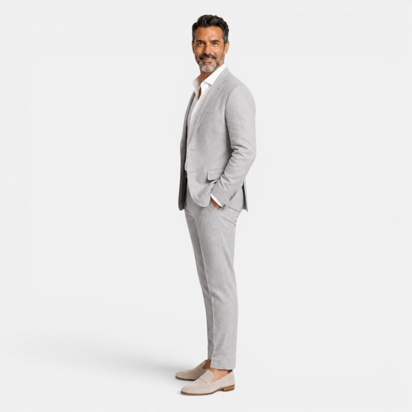 Men's Elegant Linen Suit