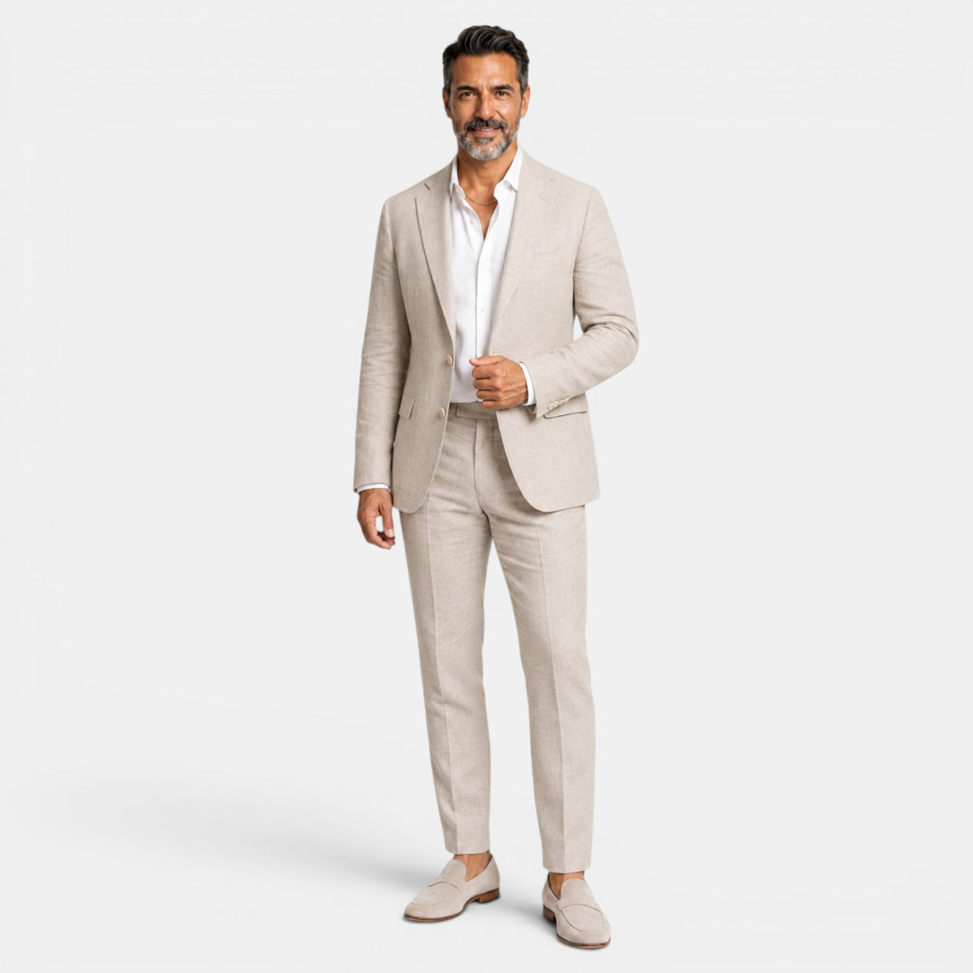 Men's Elegant Linen Suit
