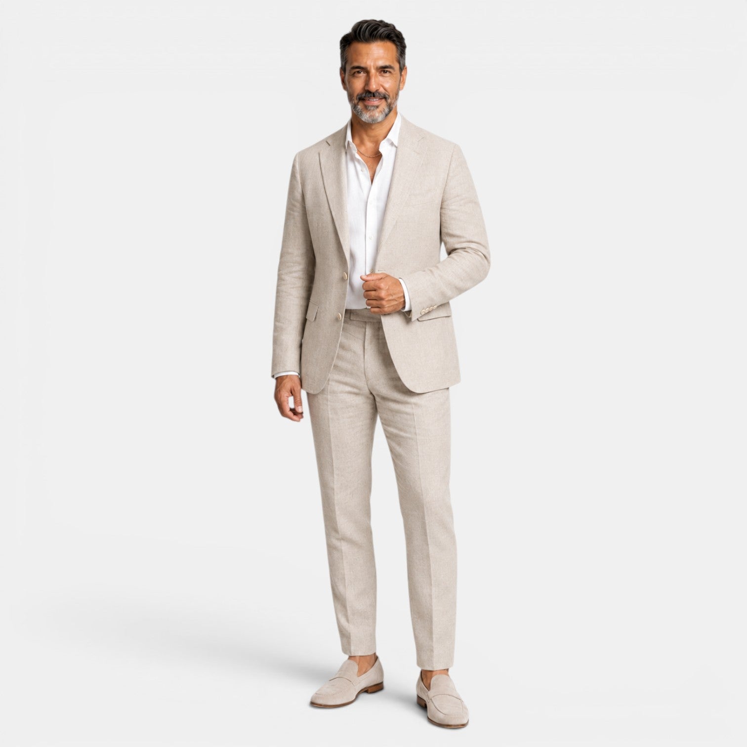 Men's Elegant Linen Suit