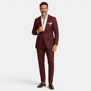 Men's Slim Fit Linen Suit