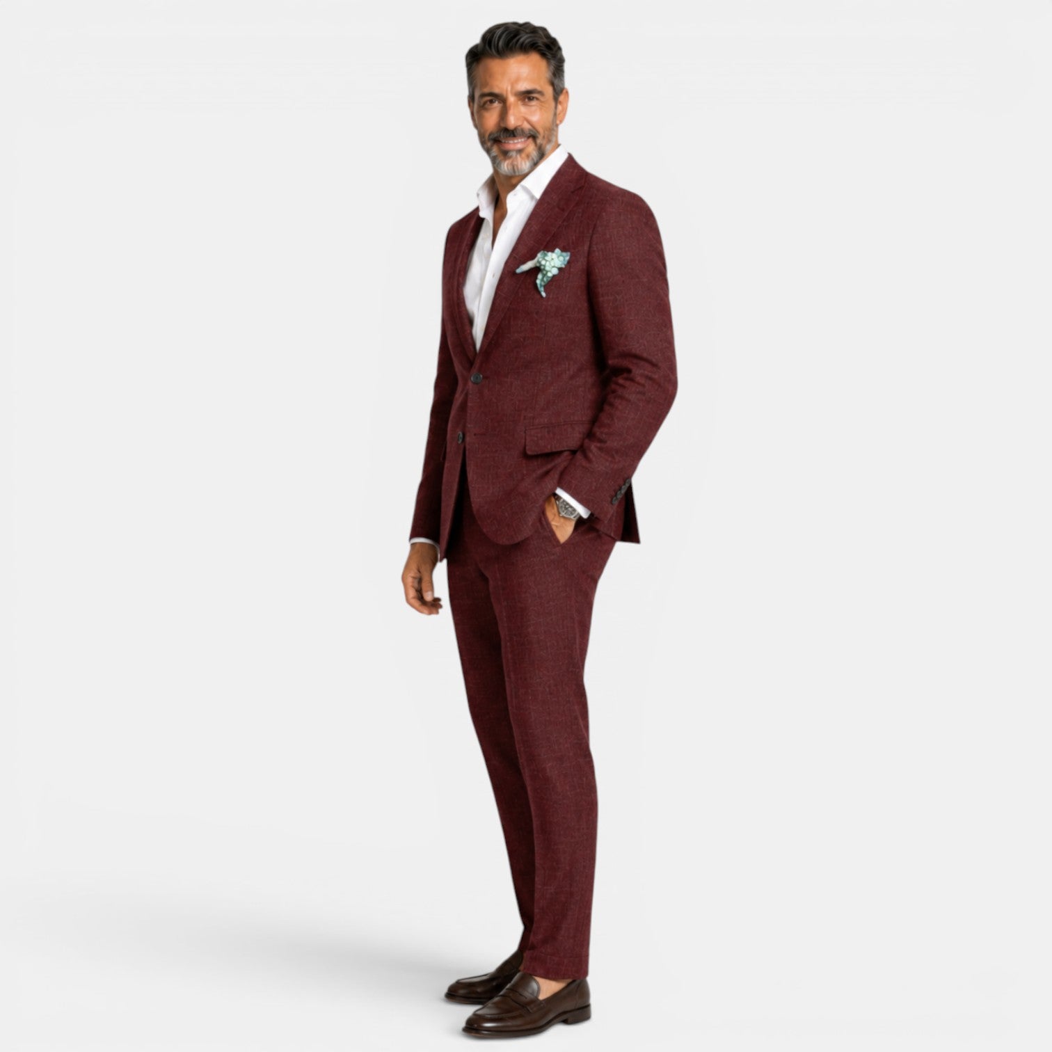 Men's Slim Fit Linen Suit