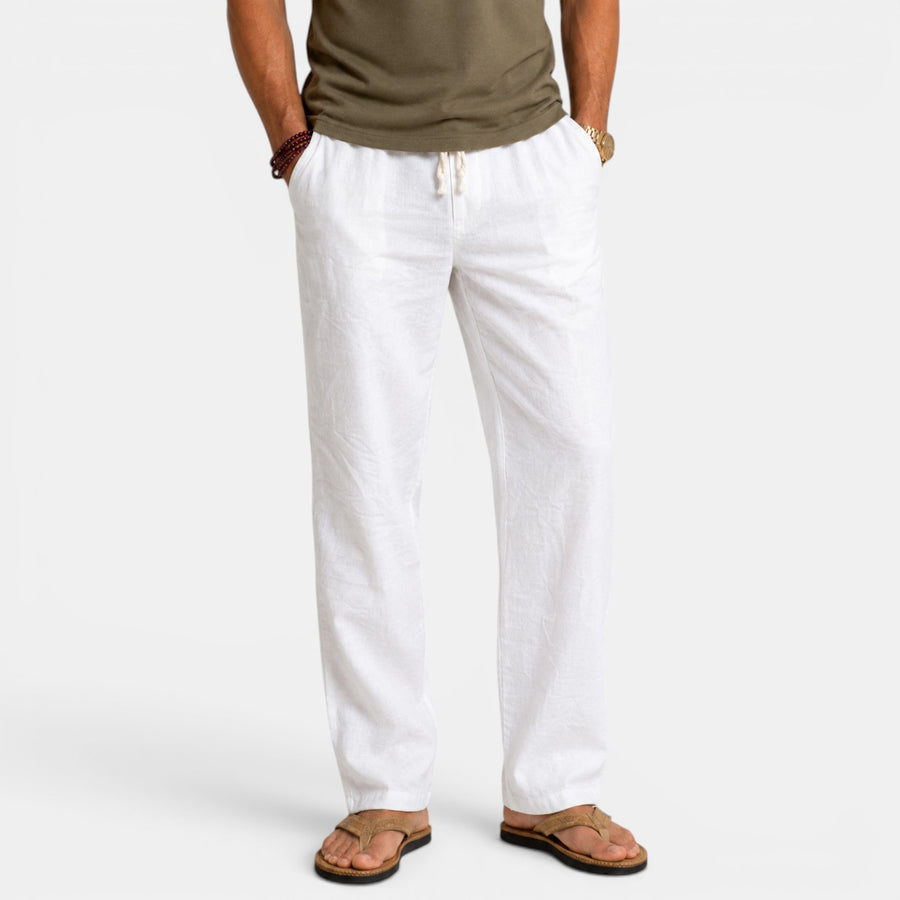 Pantalón Hombre Lino Holgado