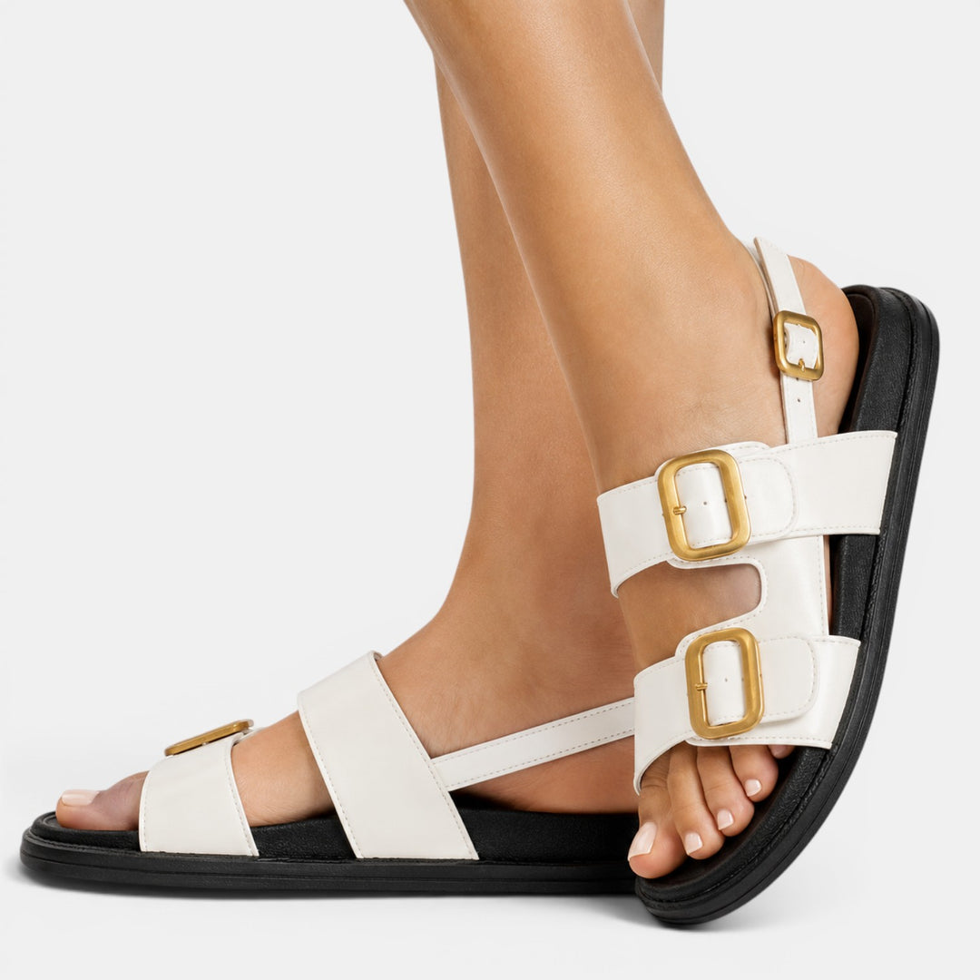 Sandalias Piel Plataforma Mujer