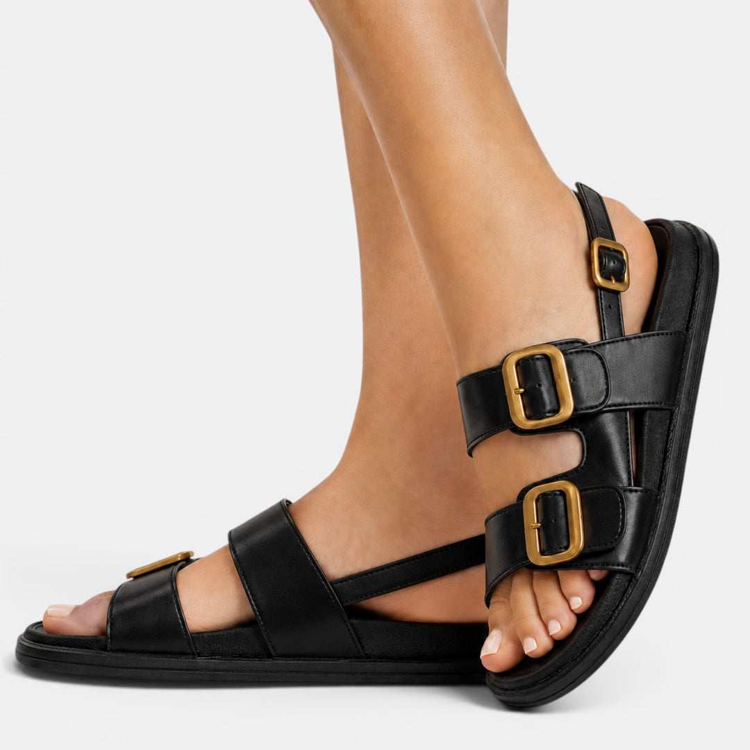 Sandalias Piel Plataforma Mujer