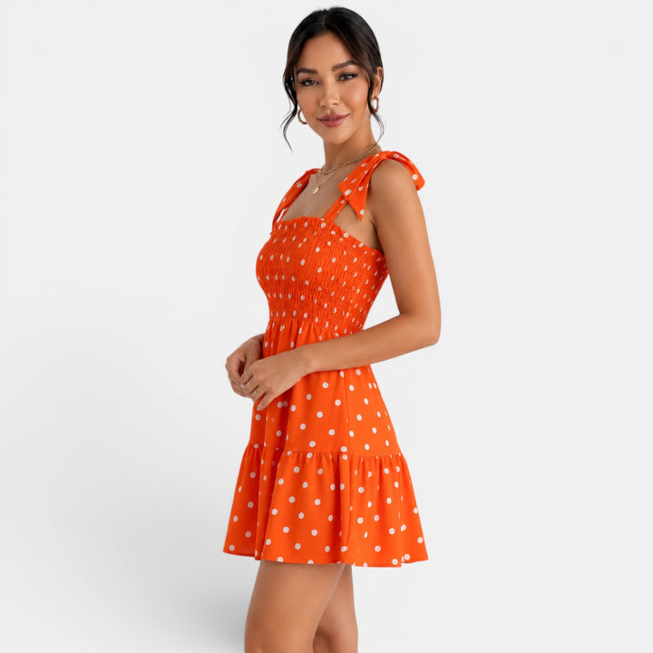 Vestido Corto Lunares Mujer