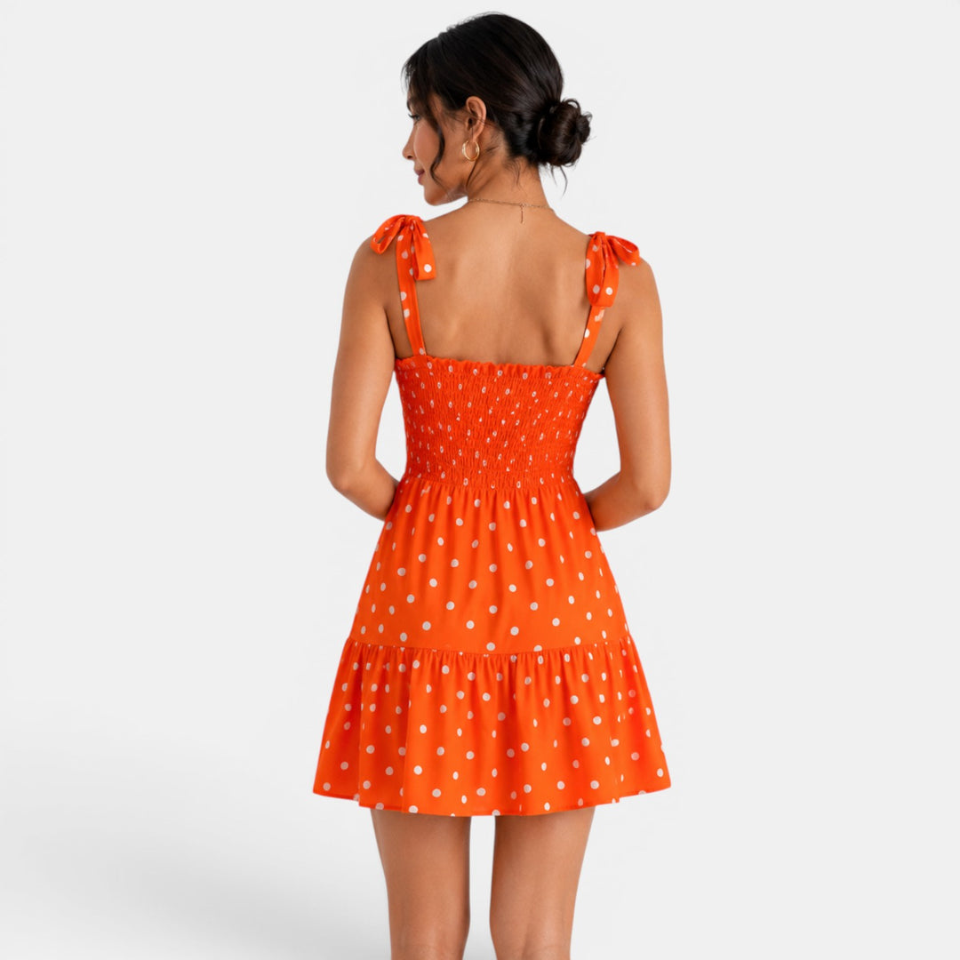 Vestido Corto Lunares Mujer