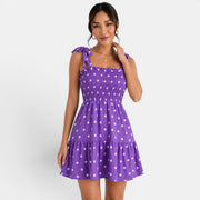 Women's Polka Dot Short Dress