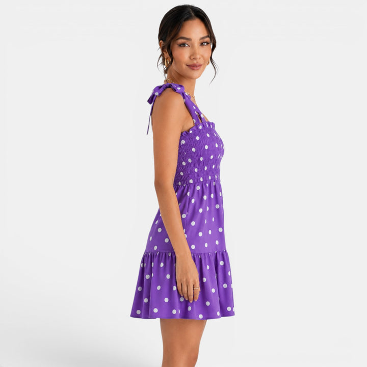 Vestido Corto Lunares Mujer