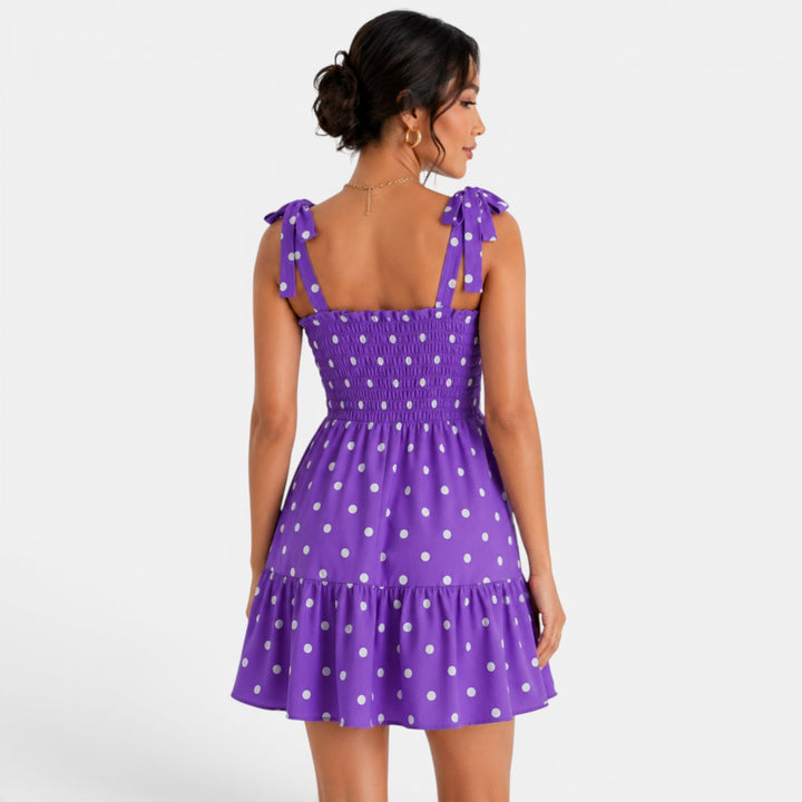 Vestido Corto Lunares Mujer