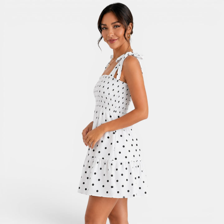 Vestido Corto Lunares Mujer