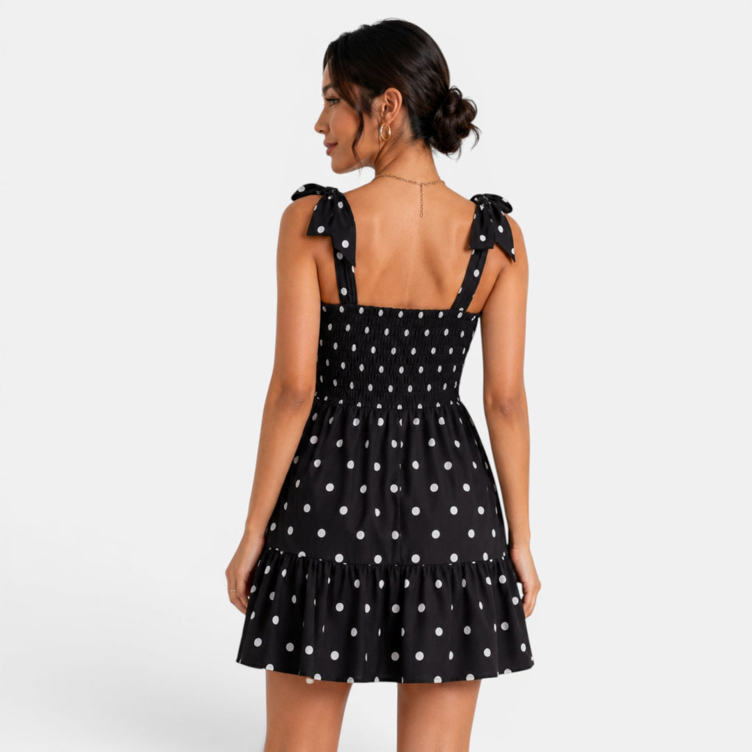 Vestido Corto Lunares Mujer