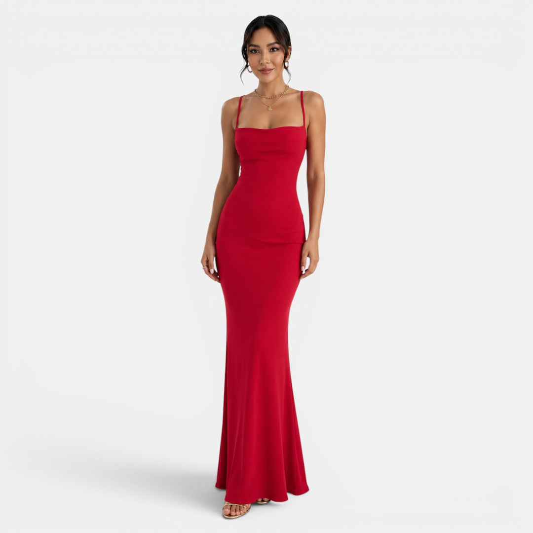 Red Backless Dress