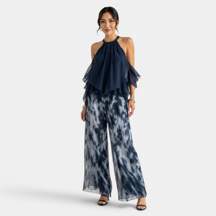 Conjunto Mujer Verano Azul Marino Halter